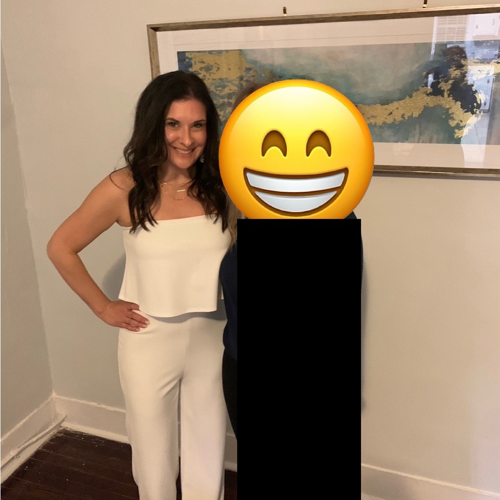 Lulu's Elegant Cream Wide Leg Jumpsuit